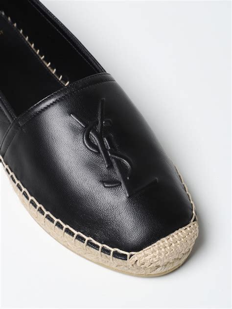 Black Nappa leather espadrilles 